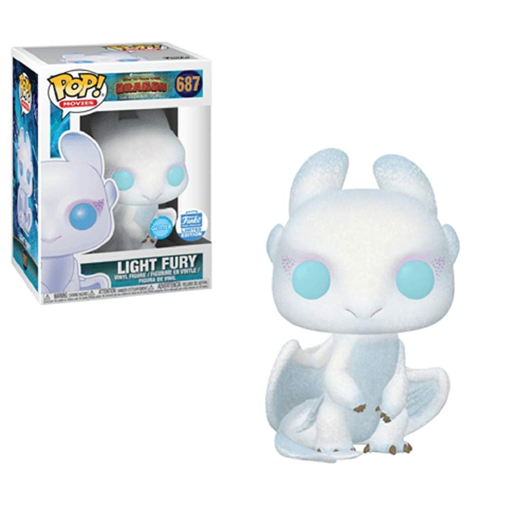 Pop! Movies Funko How To Train Your Dragon - The Hidden World - Light Fury Diamond Edition (UK Exclusive)