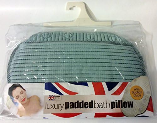 Luxury Padded Bath Pillow with 8 Suction Cups - Assorted Colors