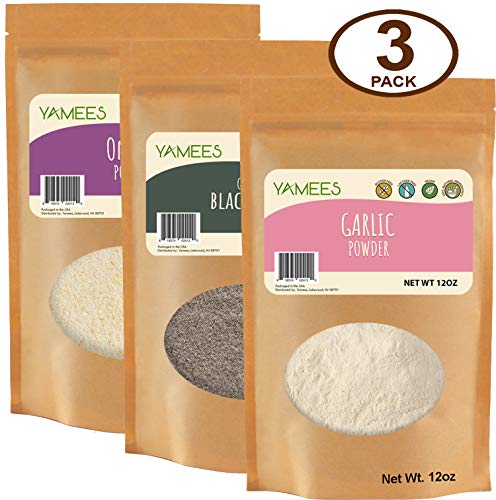 Onion Powder, Garlic Powder, and Ground Black Pepper - Bulk Spices - 3 pack of 12 Ounces Each - Thumbnail 6