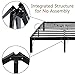 45MinST 14 Inch Platform Bed Frame/Easy Assembly Mattress Foundation / 3000lbs Heavy Duty Steel Slat/Noise Free/No Box Spring Needed, Twin/Full/Queen/King/Cal King(Cal King)