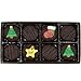 Philadelphia Candies Dark Chocolate Covered OREO® Cookies, Christmas Greeting Assortment 8 Ounce
