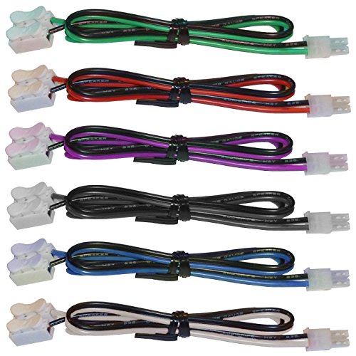 image for 6 Home Theater Speaker Cables for Sony Samsung Etc/4.2mm Connectors/In