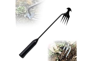 SENOY Gardening Hand Weeder Tools, 2024 Upgrade Weed Removal Tool Weeding Artifact Uprooting Weeding Tool 4 Teethes Dual Purpose Manual Multifunctional Weeders Tool for Garden Weeding Tools