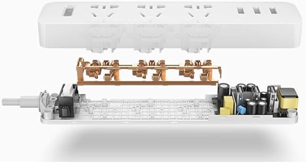 Smart Home Toma de corriente electrnica de carga rpida 3 USB 3 tomas Extensin de interfaz de enchufe estndar UE Reino Unido Color White Standard UK Plug