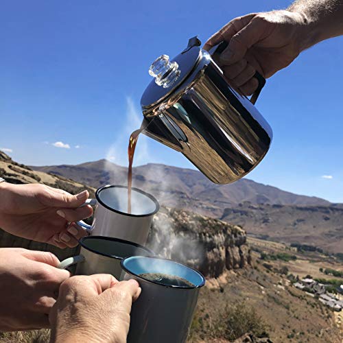 Camping Coffee Pot Our 9 Cup Camping Coffee Percolator Works Great On