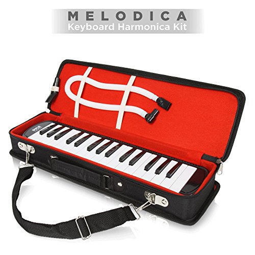 image for Pyle PMLD12BK.5 Melodica - Keyboard Harmonica Instrument