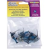 Woodland Scenics Scene Setters Figurines, American Civil War Soldiers, 5/Pack