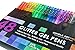 Gel Pens Glitter - 48 Coloring Gel Pen Set - Unique Colors - Professional Gel Pens for Adult Coloring Books by Doodle Art Pro