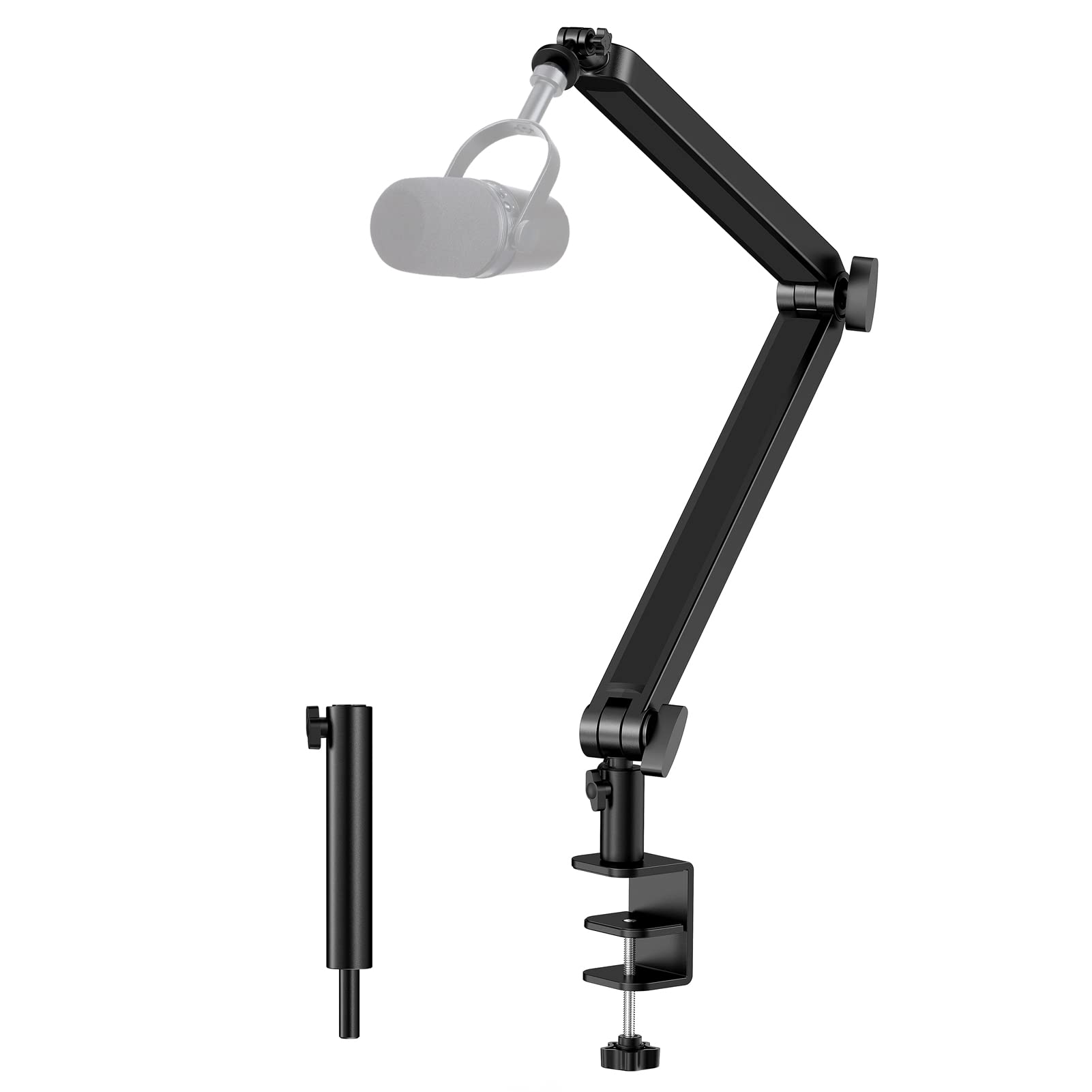 Photo 1 of Mic Boom Arm Compatible with Shure SM7B, MV7, Blue Yeti Mic, HyperX QuadCast Mic, Rode Podmic and Most Podcast Microphones, Premium Microphone Arm Stand by YOUSHARES
