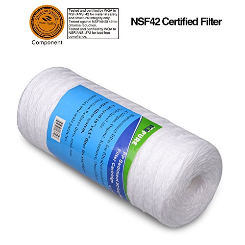 GOLDEN ICEPURE Whole House Big Blue Sediment String Wound Water Filter Compatible for Pentek WP-BB Series 10â€ x4.5â€
