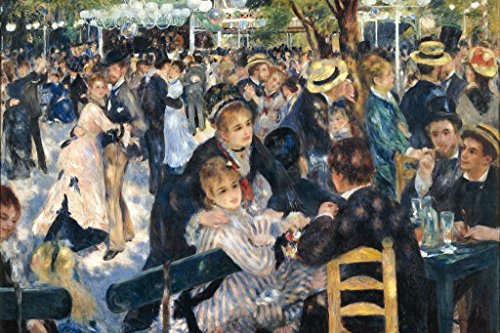 Pierre Auguste Renoir Dance at Le moulin de la Galette Fine Art Cool Wall Art Print Poster 36x24