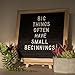 Changeable Wooden Message Board Sign - Black Felt Board Letter Box With Oak Wooden Frame – Changable Decorative Felt Letter Board 10x10 with 290 White Plastic Letters Numbers Symbols
