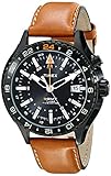 Timex Men's T2P427DH Intelligent Quartz Stainless Steel Watch with Brown Leather Band