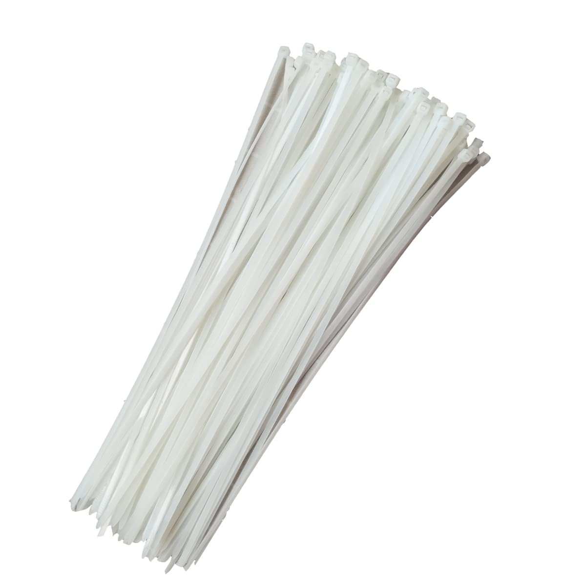 Cable Ties, 100pcs Extra Long 400mm x 4.8mm Self Locking Nylon Zip Cable Ties - White