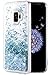 Caka Galaxy S9 Case, Galaxy S9 Glitter Case Liquid Series Luxury Fashion Bling Flowing Liquid Floating Sparkle Glitter Soft TPU Case for Samsung Galaxy S9 (Blue)