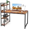 CubiCubi Computer Desk 47 inch with Storage Shelves Study Writing Table for Home Office,Modern Simple Style, Rustic…