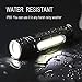Odistar USB Rechargeable Tactical Flashlight Built-in COB Side Light and Magnet(18650 Battery Included).Get free camping lights and head lamp