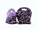 Sprucebay 2 Pc Lunch Bags for Women and Girls – Purple – 2 Piece Set– Great for School Lunches and Meals on the Go –Resuable Insulated Neoprene Keeps Food Cold