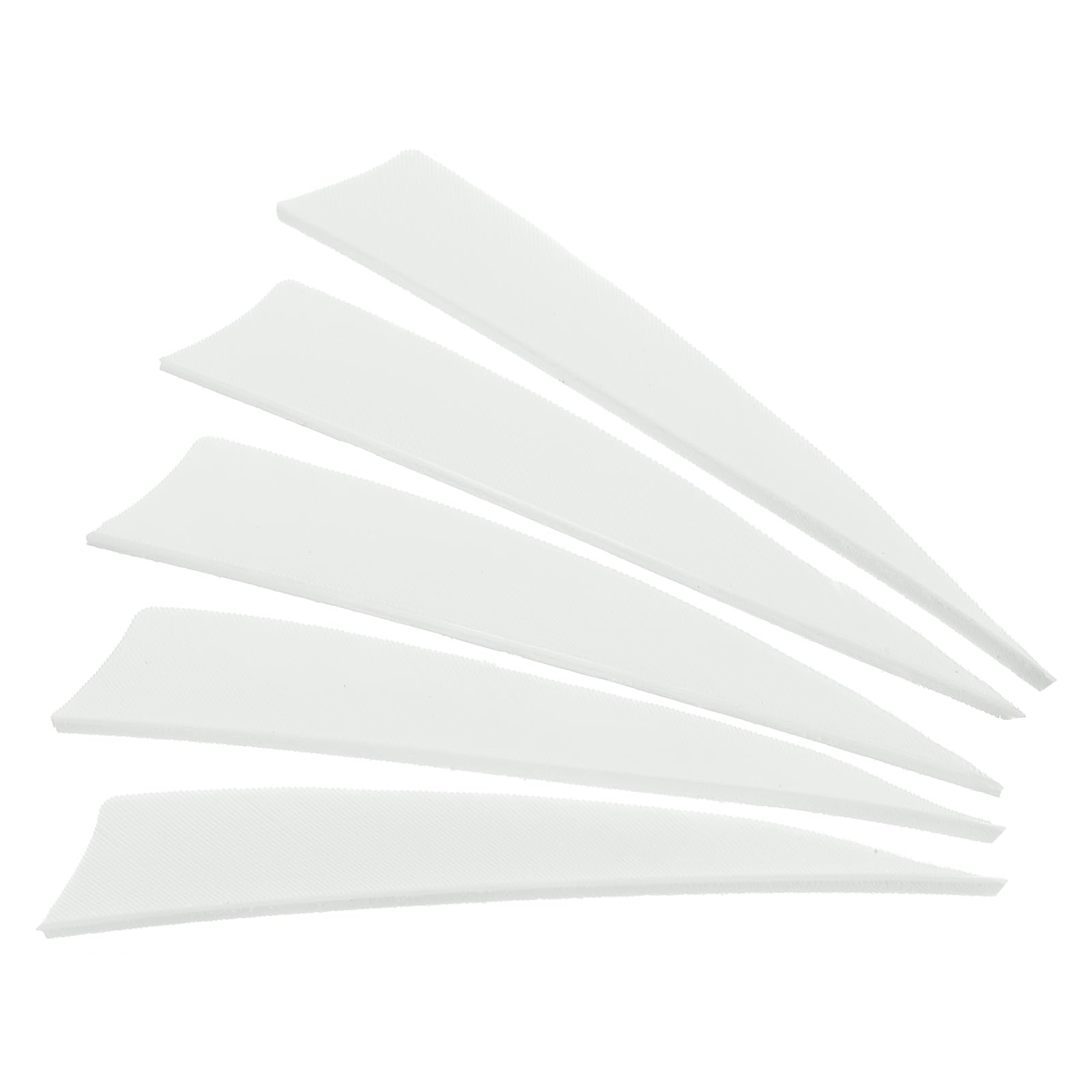 PATIKIL Arrows Vanes 50 Pack 4 Inch Arrow Turkey Feather Fletch Left Wing Fletching White for DIY Target Shooting