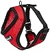 Puppia Soft Dog Harness No Choke Over-The-Head Triple Layered Breathable Mesh Adjustable Chest Belt and Quick-Release Buckle, Red, XX-Large