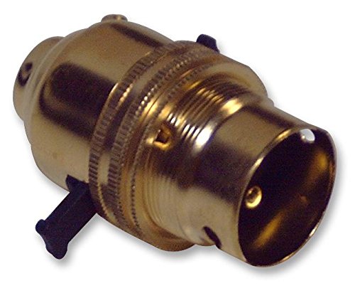 Pro Elec LH-BR-1/2" ASSE mBLED Brass Bayonet Cap Switched La MP Holder with 1/2" Threaded Cable Entry