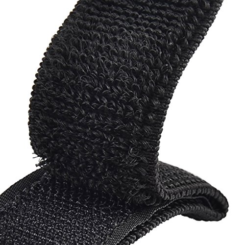 uxcell Nylon Luggage Elastic Cable Organizer Hook Loop Tie Strap 2.5 x 40cm 2pcs Black
