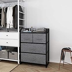 Kamiler 4-Drawer Dresser Storage, 3-Tier Organizer