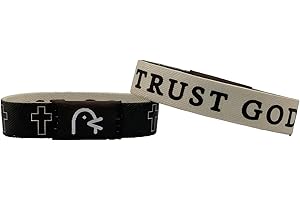 UHNMKI Wearable Bible Bracelet,Religious Bracelets with NFC,Bracelets Christian Daily Bible Verse Bracelet,Inspirational Bible Verse Religious Jewelry Gifts for Men Women Teens (Trust God)