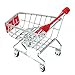 SMTSMT Supermarket Handcart Shopping Utility Cart Mode Storage Basket Desk-Red