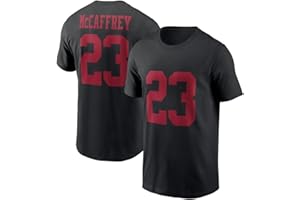Gridiron Grip Christian McCaffrey #23 San Francisco Football 100% Cotton Shirt Jersey Men's Adult