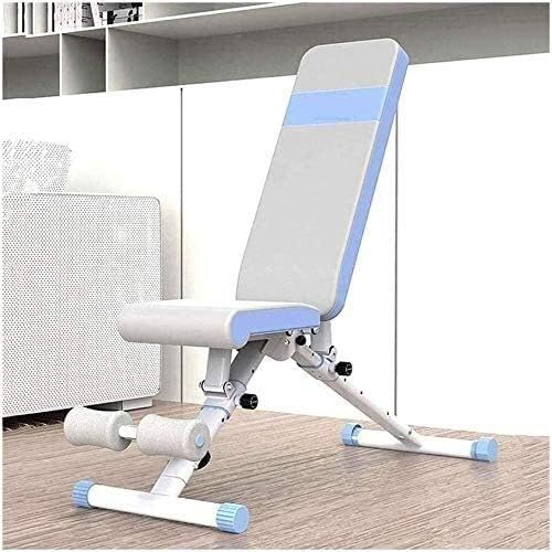 HOSTWEKLJT Workout Bench Weight Bench, Adjustable 90°Flat Weight Bench Multi-Functional Folding Dumbbell Bench Home Fitness Equipment, Made Steel and PU, Safe and Stable, Suitable for Home and Gym
