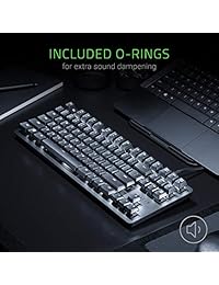 Razer BlackWidow Lite: Teclado para juegos táctiles y silenciosos   Compacto con cable desmontable   Diseño sin llave   Interruptores Razer Orange