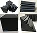 Arrowzoom New 8 Pack of 4.7 in X 4.7 in X 9.4 in Black Soundproofing Insulation Bass Trap Acoustic Wall Foam Padding Studio Foam Tiles AZ1133 (BLACK)