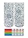 Kid's Crayola Color-In Socks - Includes 1 Pair Of Socks And 4 Fabric Markers - Candy Design