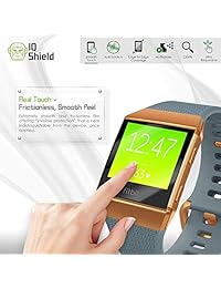 Fitbit Ionic Protector de pantalla (6 unidades), IQ Shield LiquidSkin cobertura completa Protector de pantalla para Fitbit Ionic Smartwatch HD transparente, fácil de instalar, película anti burbujas