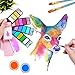 Dyvicl Watercolor Paint Set - 18 Pastel Colors, Portable Foldable Watercolor Travel Set with Brush, Christmas Gift for Artist, Kids & Adults Outdoor Painting