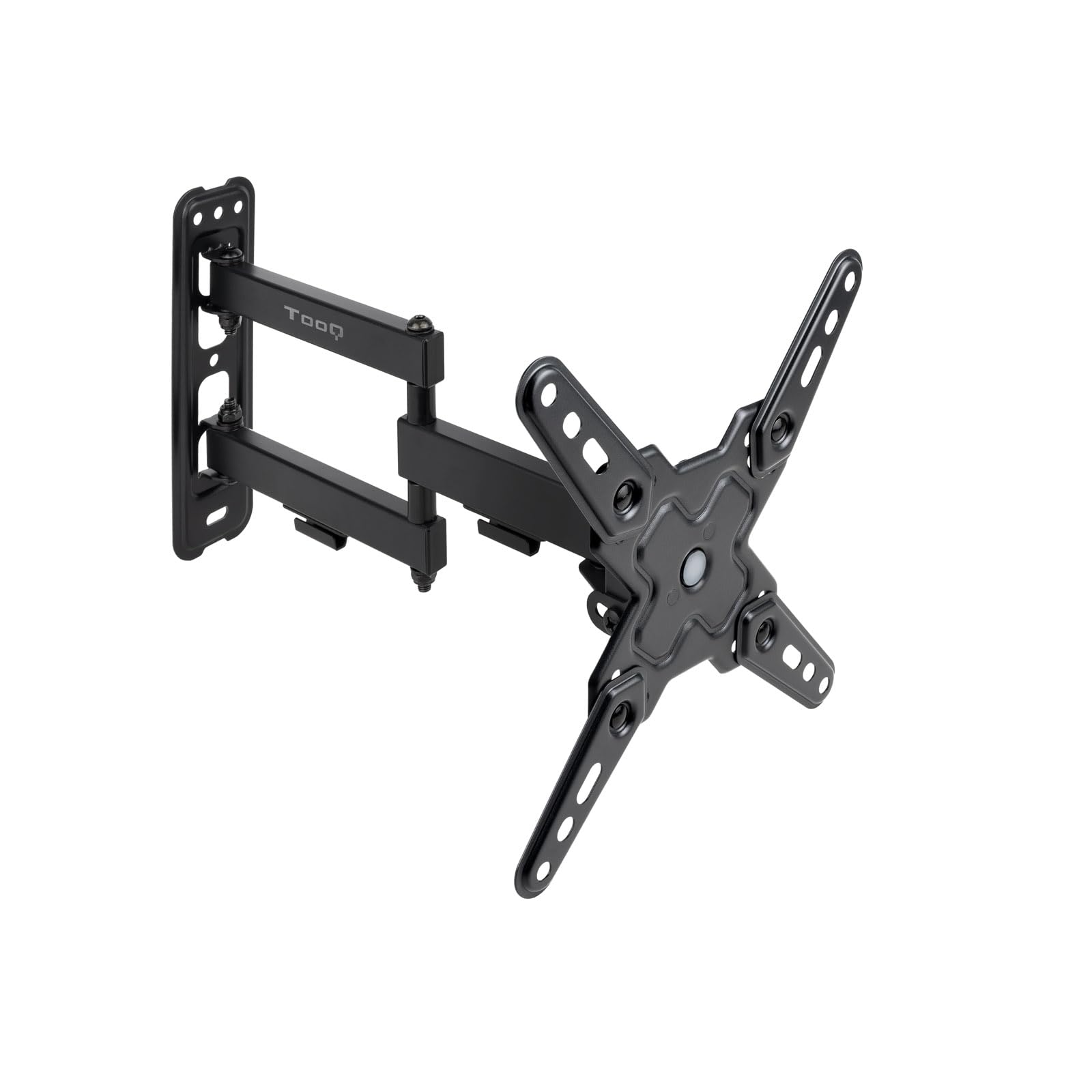 TOOQ LP1345TN-B – Tilting and Swivel Wall Mount for Screens 13 – 43 Inches, Rotary, up to 20 kg Weight, Compatible with Curved Screens, Black