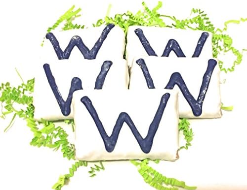 W flag Dog Treats Decorated Honey Oat Biscuits with yogurt icing