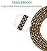 Mribo 2pcs 10FT Lightning Cable Popular Nylon Braided Charging Cable Cord for iphone 6s, 6s+, 6+, 6,5s 5c 5,iPad Mini, Air,iPad5,iPod on iOS9(brown and black)