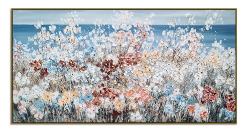 Yihui Arts Framed Flower Canvas Wall Art