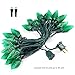 Brizled C9 Green String Lights, 16ft 25 LED Faceted Christmas Light Connectable, 120V UL Certified Roof Lights, Indoor Outdoor Xmas Tree Lights for Halloween Christmas St. Patrick's Day Party Garden
