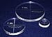 Circle Template 3 Piece Set.1,2, and 3 Inch Diameter - 1/4 Inch Thick Clear Acrylic
