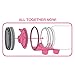 Jarware Piggy Bank Lid for Regular Mouth Mason Jars, Pink