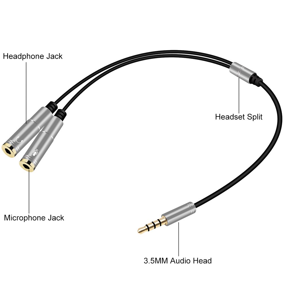 Telefonia cellulari laptop Yeung Qee cuffie sdoppiatore audio e Combo  Adapte 3.5 mm stereo audio maschio a doppia femmina mic adattatore sdoppiatore  cuffie per PS4 tablet urban-earth.co.uk