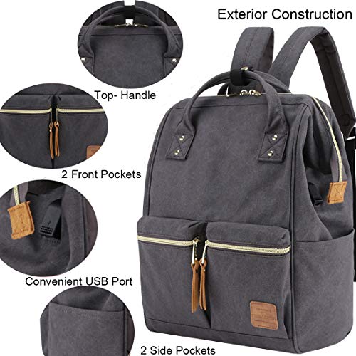 Himawari Large Travel School Backpack with Laptop Compartment 17 inch