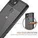 Trianium CLARIUM Series Case for Google Pixel 2 XL (2017) Premium Pixel 2 XL Phone Case Clear Cover [Shock Absorption TPU +PC Back] Reinforced Corner Cushion/Scratch Resistant Protection -Black/Clear