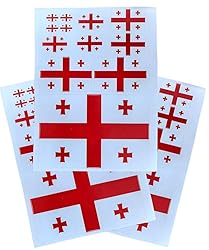 EUIOSFDC Decal in Multiple Sizes Georgia Flag