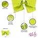 JoJo Siwa Signature Collection Hair Bow with Rhinestones - Lemon Lime With Sticker Patch Set Included