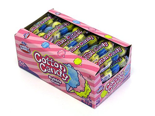 Dubble Bubble Cotton Candy Bubble Gum 36 CT (4Balls Each Tube)
