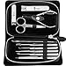 Manicure Set for Men – Pedicure Kit for Women – Manicure Kit stainless steel – Pedicure Tools with a leather case – Professional pedicure set – Mens Manicure Tools Black